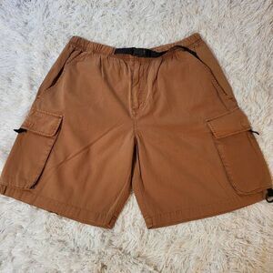 Weekendz off Men's Cargo Shorts - Burnt Orange/Tan